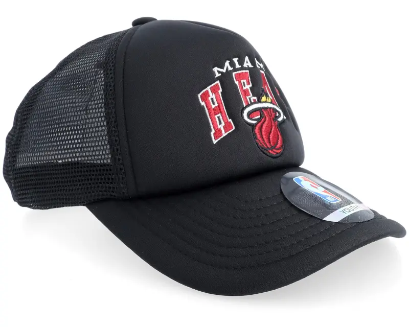 New Era Kids Miami Heat NBA Foam Black A-frame Trucker online