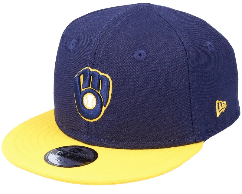 New Era Kids Milwaukee Brewers My 1St 9FIFTY Navy/Yellow Strapback online