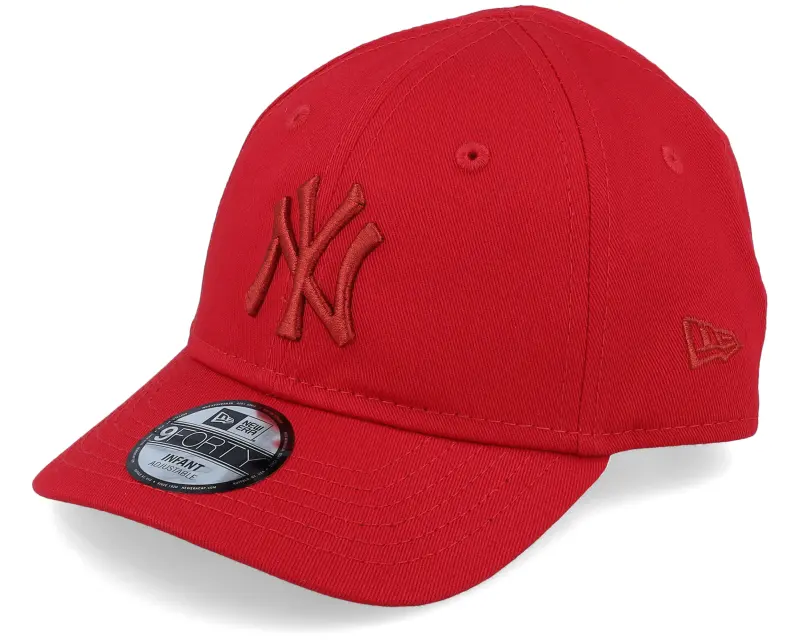 New Era Kids New York Yankees Infant League Essential 9FORTY Scarlet/Scarlet Adjustable online
