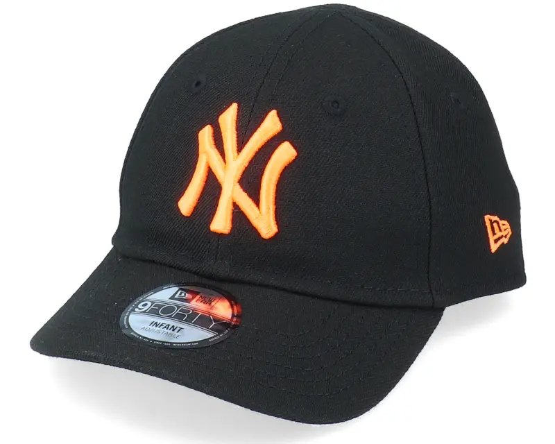New Era Kids New York Yankees Infant Neon Pack 9FORTY Black/Neon Orange Adjustable online