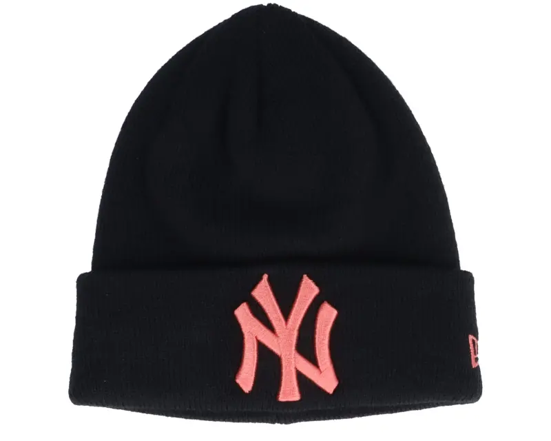 New Era Kids New York Yankees Infant Pop Base Knit Black/Pink Cuff online