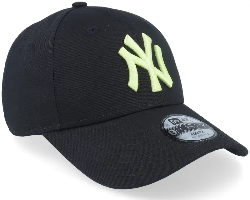 New Era Kids New York Yankees League Essential 9FORTY Black/Neon Light Green Adjustable online