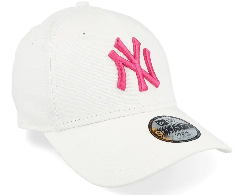 New Era Kids New York Yankees League Essential 9FORTY White/Neon Pink Adjustable online
