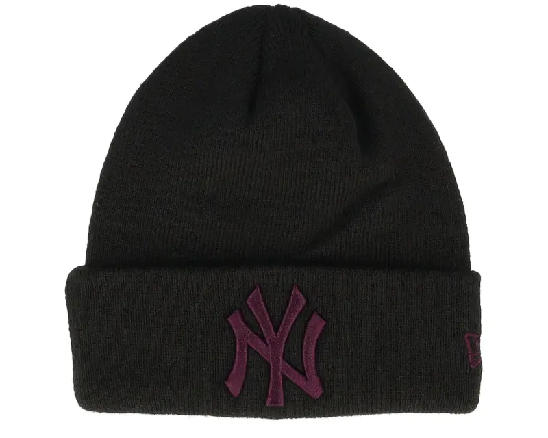 New Era Kids New York Yankees League Essential Beanie Black/Purple Cuff online