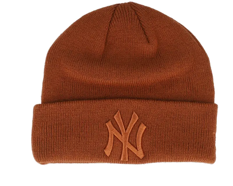 New Era Kids New York Yankees League Essential Beanie Brown Cuff online