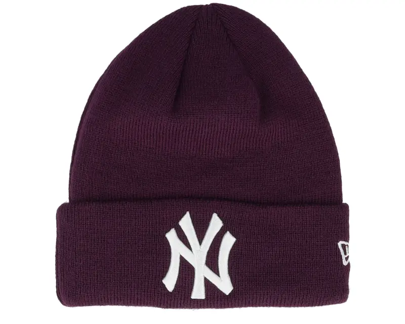 New Era Kids New York Yankees League Essential Beanie Purple/White Cuff online