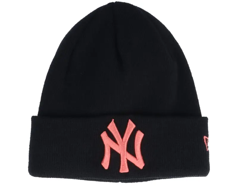 New Era Kids New York Yankees League Essential Knit Black/Pink Cuff online