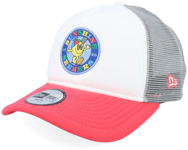 New Era Kids Patch White/Coral A-Frame Trucker online