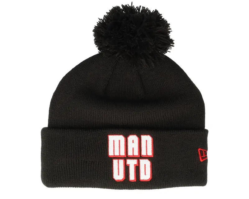 New Era Kids Wordmark Bobble Beanie Black Pom online