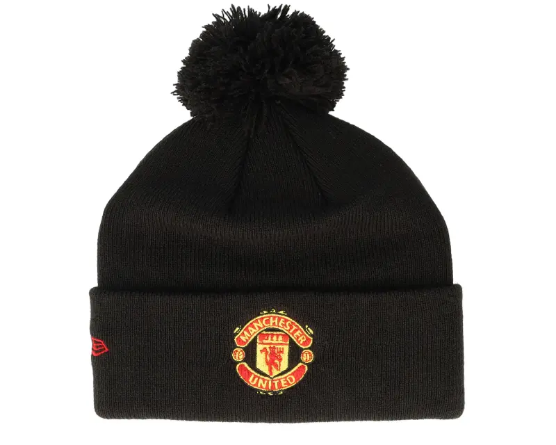 New Era Kids Wordmark Bobble Beanie Black Pom online