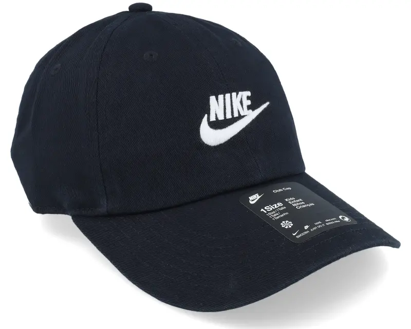 Nike Kids Club Cap Futura Wash Black/White Dad Cap online