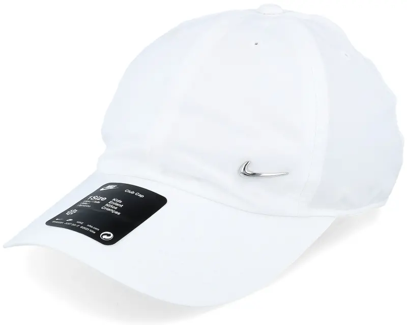Nike Kids Dri-Fit Club Cap Metalswoosh White Dad Cap online