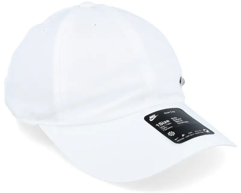 Nike Kids Dri-Fit Club Cap Metalswoosh White Dad Cap online