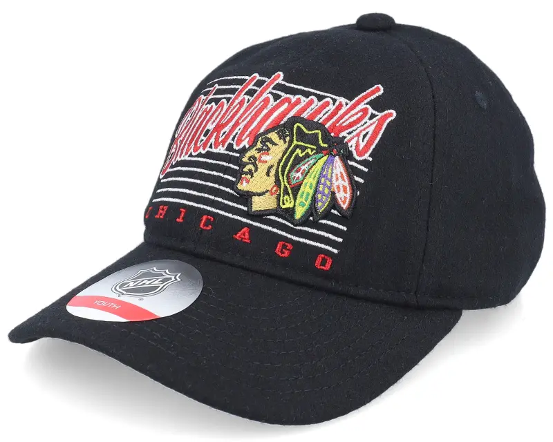 Outerstuff Kids Chicago Blackhawks Retro Wooly Black Dad Cap online