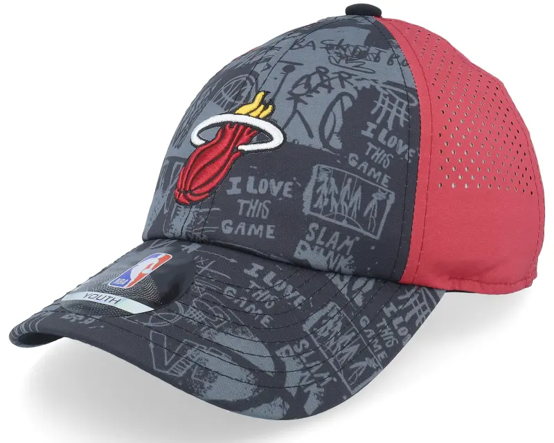 Outerstuff Kids Miami Heat NBA Street Black/Burgundy Adjustable online