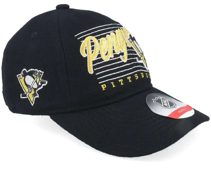 Outerstuff Kids Pittsburgh Penguins Retro Wooly Black Dad Cap online