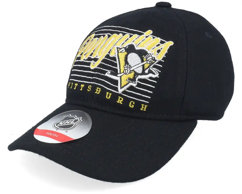Outerstuff Kids Pittsburgh Penguins Retro Wooly Black Dad Cap online
