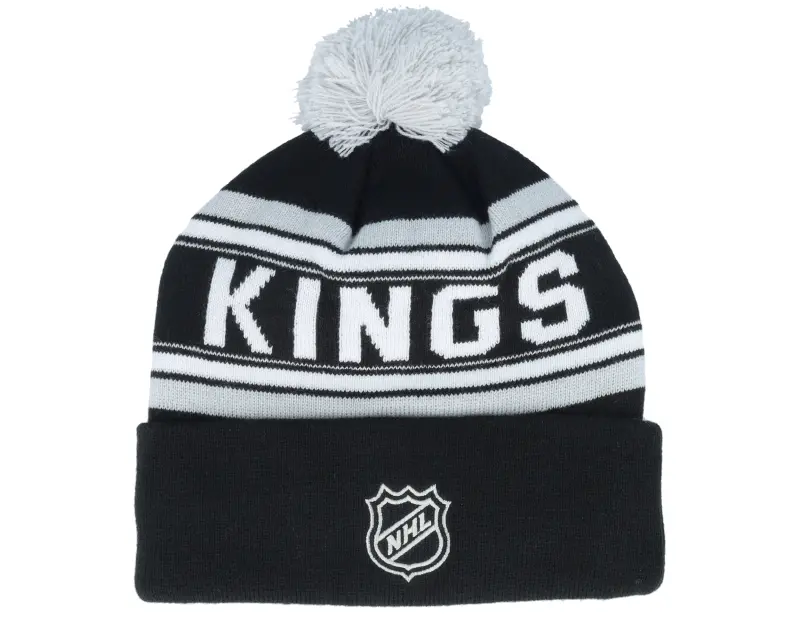 Outerstuff Los Angeles Kings Jacquard Pom Beanie Black Cuff online