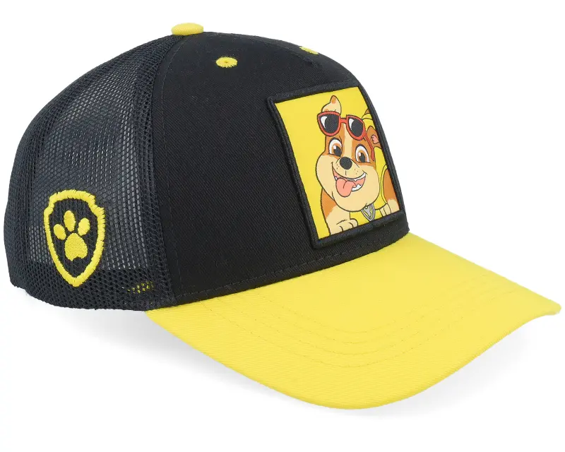 PAW Patrol Kids Rubble Sunnies Patch Black/Yellow A-Frame Trucker online