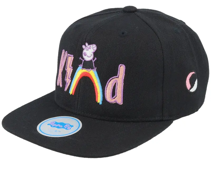 Peppa Pig Kids Black Kind Rainbow Snapback online