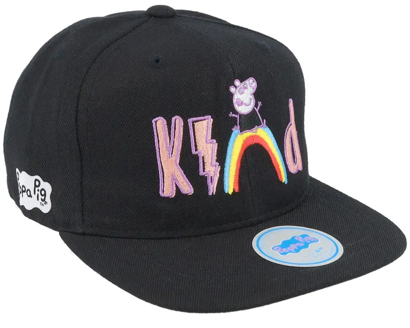 Peppa Pig Kids Black Kind Rainbow Snapback online