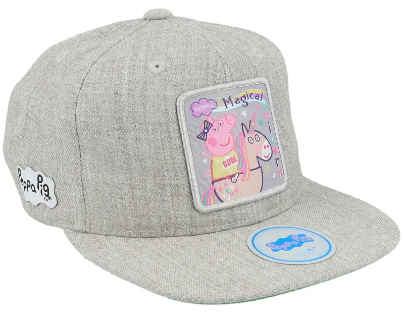 Peppa Pig Kids Heather Grey Magical Unicorn Patch Snapback online