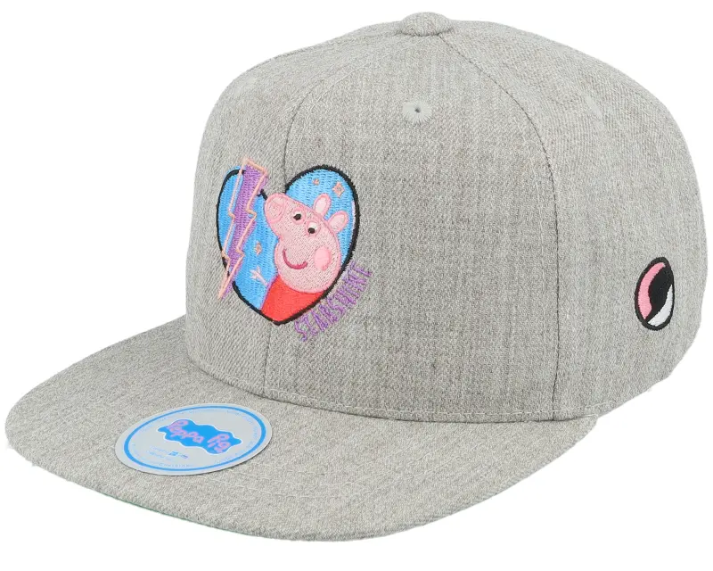 Peppa Pig Kids Heather Grey Starshine Heart Snapback online