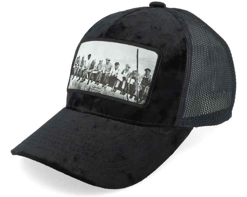 Public Domain Kids Youth Lunch Atop A Skyscraper Velvet Black Trucker online