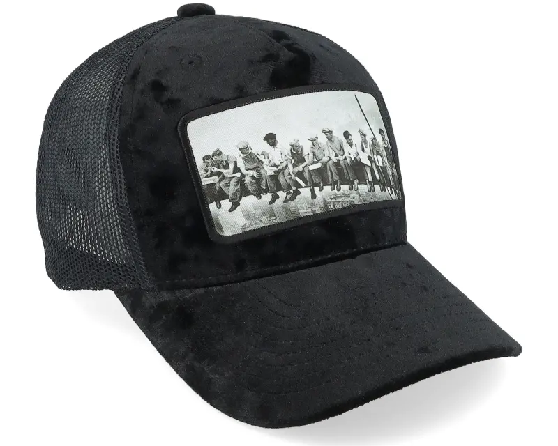 Public Domain Kids Youth Lunch Atop A Skyscraper Velvet Black Trucker online