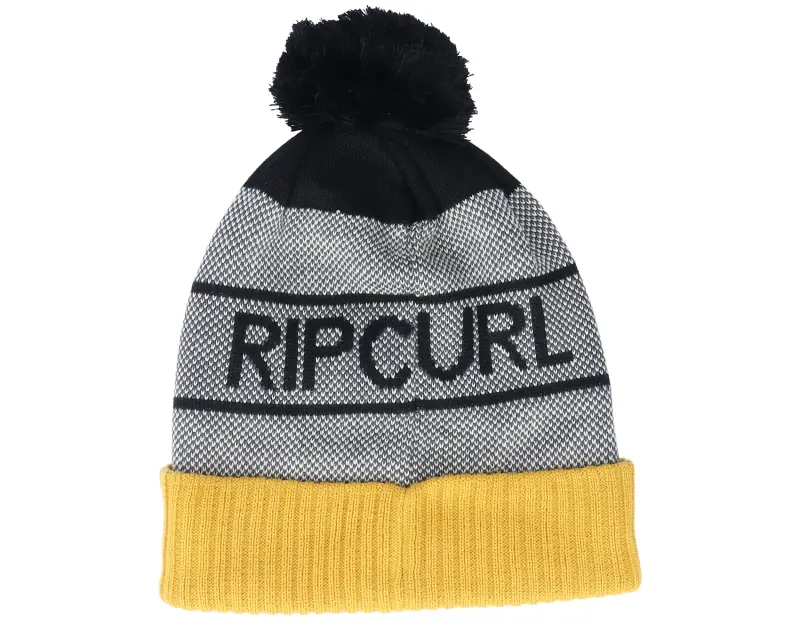 Rip Curl Kids Swc Eco Tall Beanie Mustard/Grey Pom online