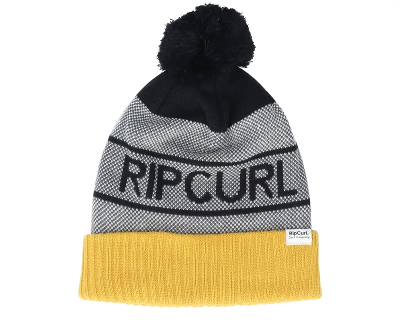 Rip Curl Kids Swc Eco Tall Beanie Mustard/Grey Pom online