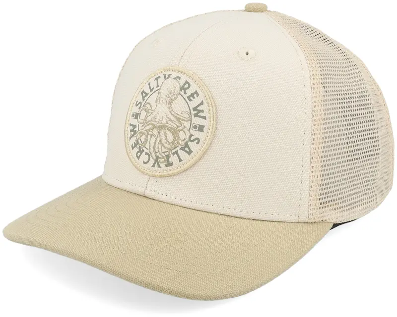 Salty Crew Kids Tentacles Boys Retro Birch Khaki Trucker online