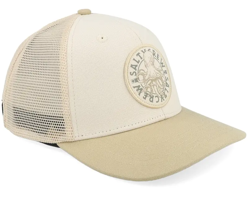 Salty Crew Kids Tentacles Boys Retro Birch Khaki Trucker online
