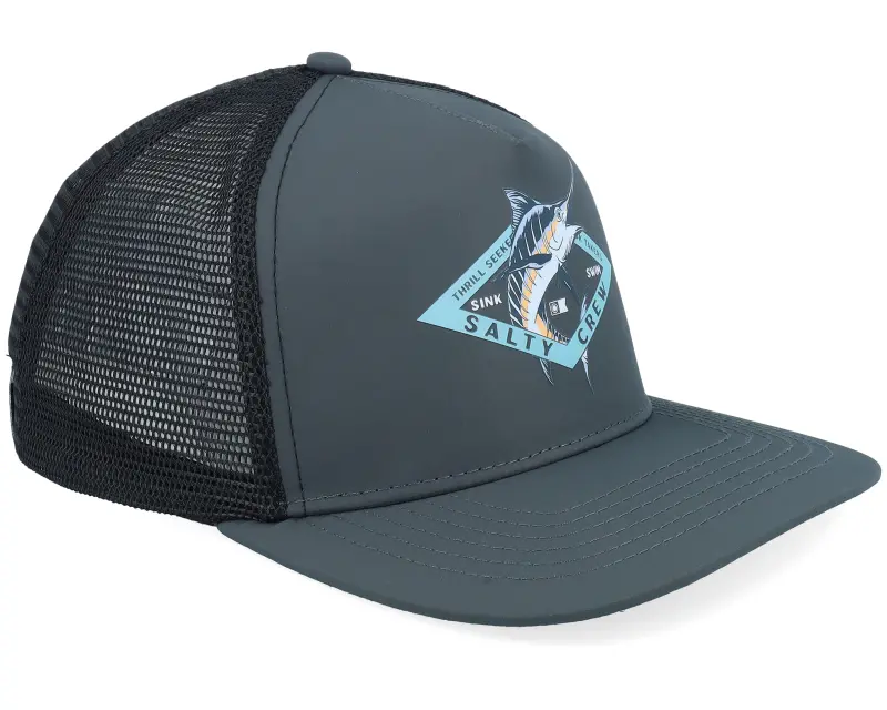 Salty Crew Marlin Diamond Black A-Frame Trucker online