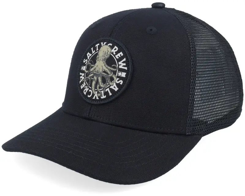 Salty Crew Tentacles Retro Black Trucker online