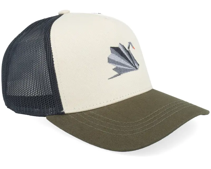 Seeberger Kids Paper Black Swan Stone/Black/Olive A-frame Trucker online