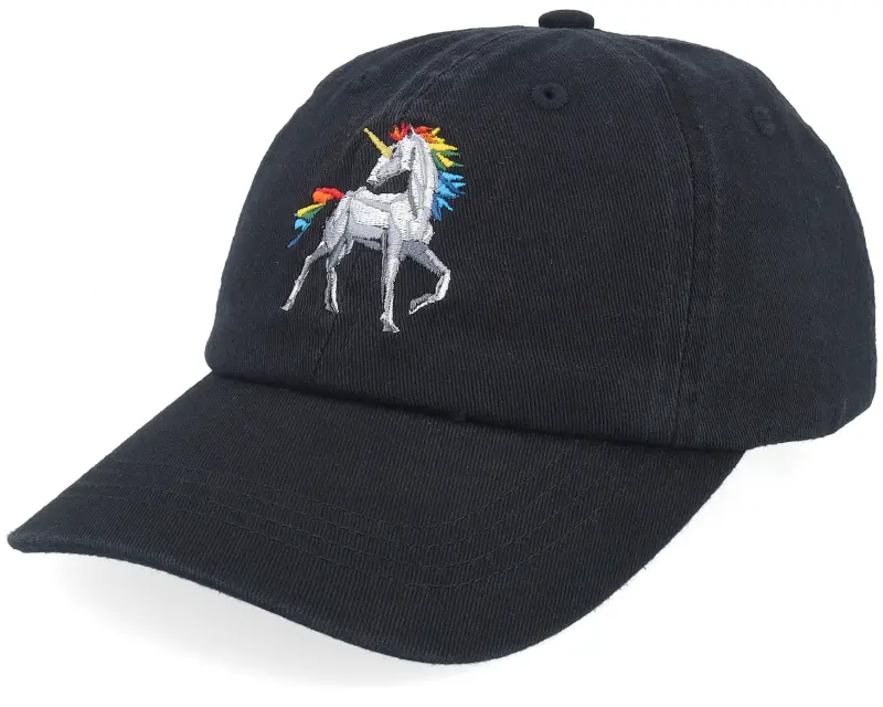 Seeberger Kids Paper Origami Unicorn Black Washed Dad Cap online