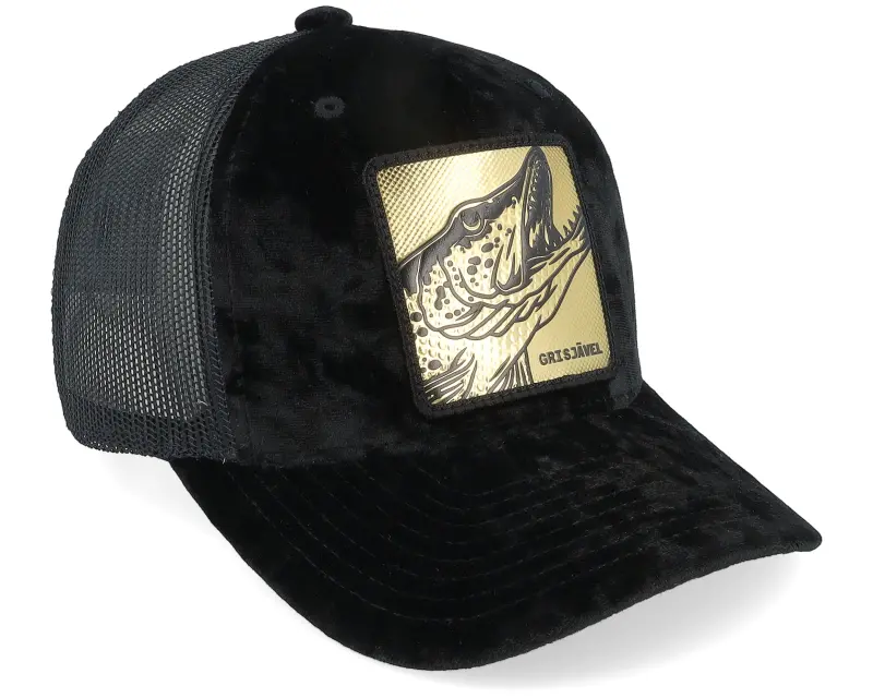 Skillfish Kids Grisjävel Gold Youth Black Velvet Trucker online