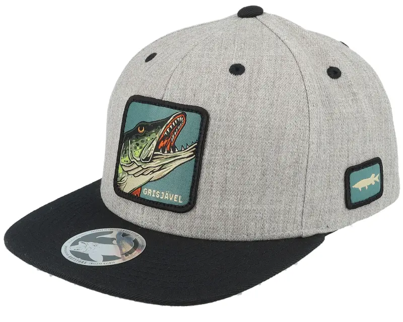 Skillfish Kids Grisjävel Heather Grey/Black Snapback online