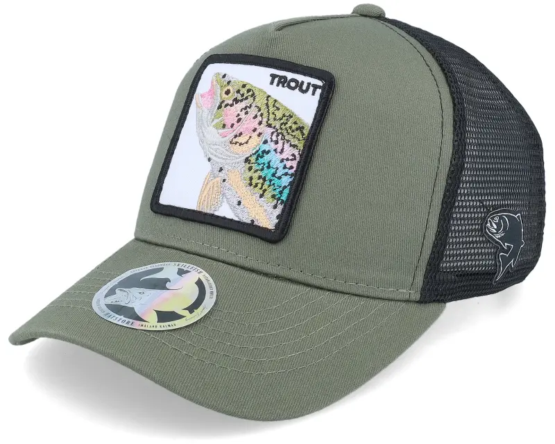 Skillfish Kids Trout Pro Fishing Olive Green/Black Trucker online