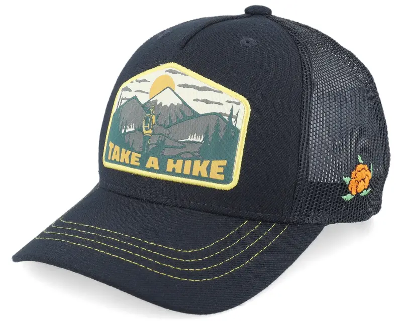 SQRTN Hike Trucker Cap Black A-Frame Trucker online