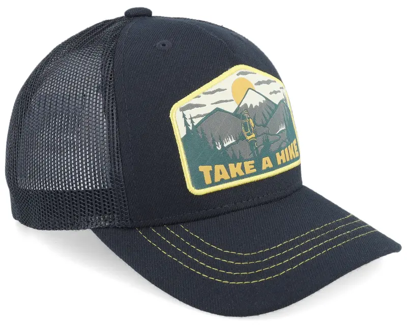 SQRTN Hike Trucker Cap Black A-Frame Trucker online