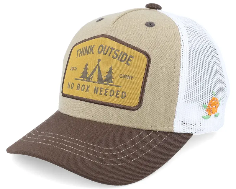 SQRTN Kids Outside Cap Khaki A-Frame Trucker online