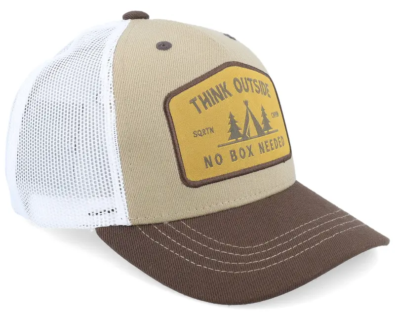 SQRTN Kids Outside Cap Khaki A-Frame Trucker online