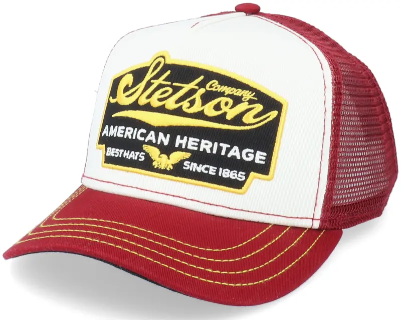 Stetson Kids American Heritage White/Maroon Trucker online