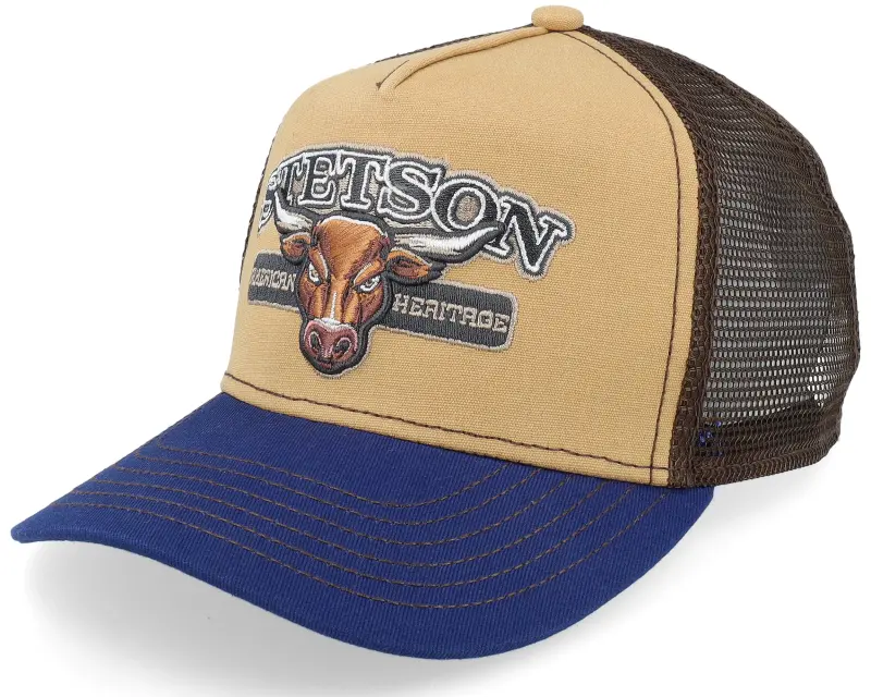 Stetson Kids Bull Blue/Beige A-Frame Trucker online
