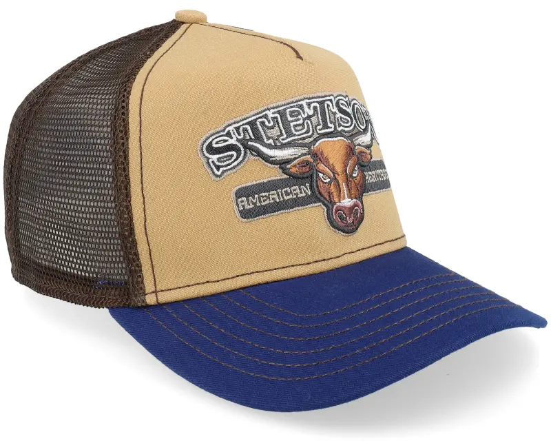 Stetson Kids Bull Blue/Beige A-Frame Trucker online
