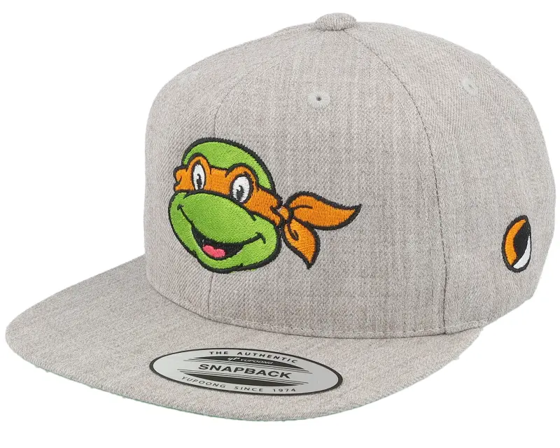 TMNT Kids Michelangelo Face Grey Snapback online