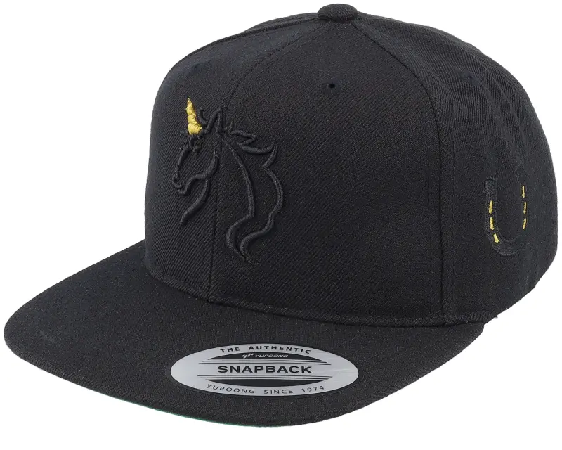 Unicorns Kids 3d Black/Gold Unicorn Black Snapback online