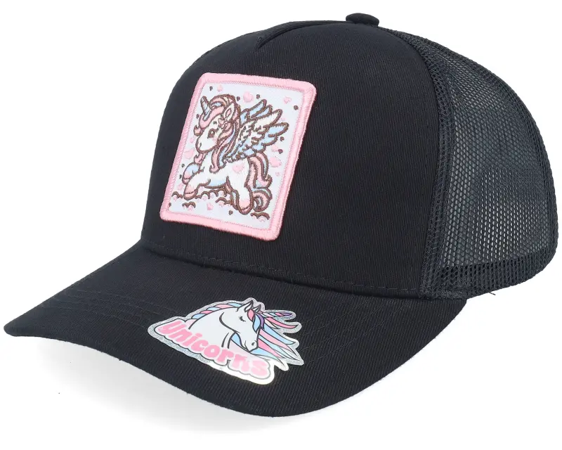 Unicorns Kids Flying Unicorn Patch Black Trucker online
